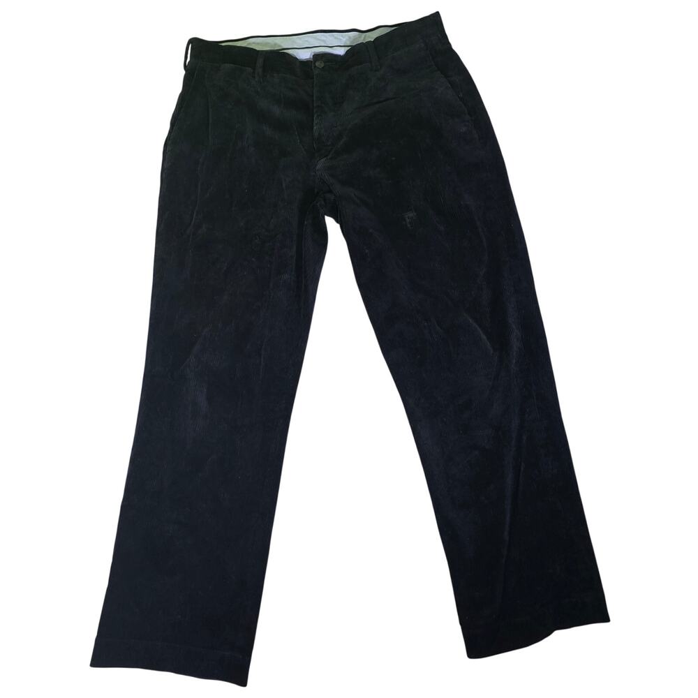 Polo Ralph Lauren Classic Fit Black Brushed Cotton Pants Mens 34x30